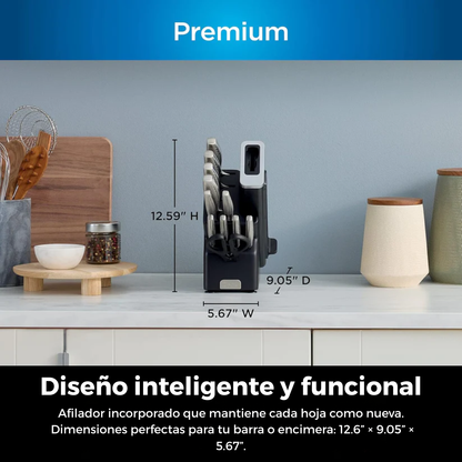 Set de cuchillos CulinaPro - Cuchillos que cortan como nuevos… siempre