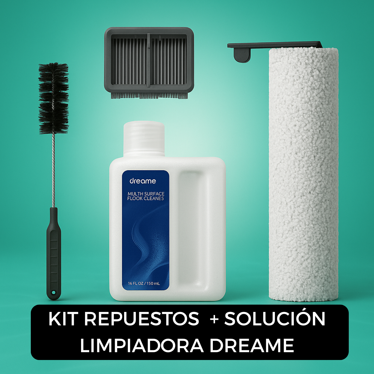 KIT REPUESTOS + SOLUCIÓN LIMPIADORA DREAME