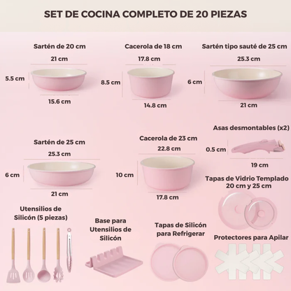 Set Ollas ZenCook™ - Set Cerámico 20 pzs